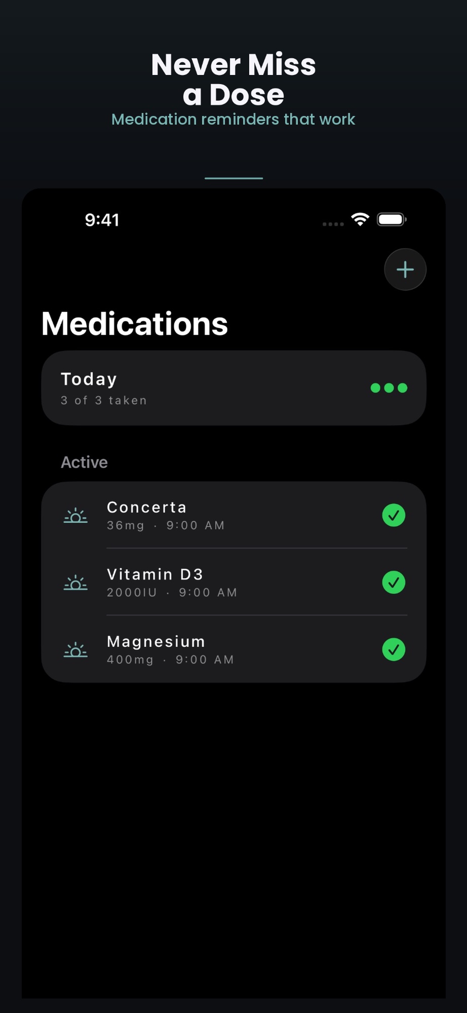 MoodSee medication reminders