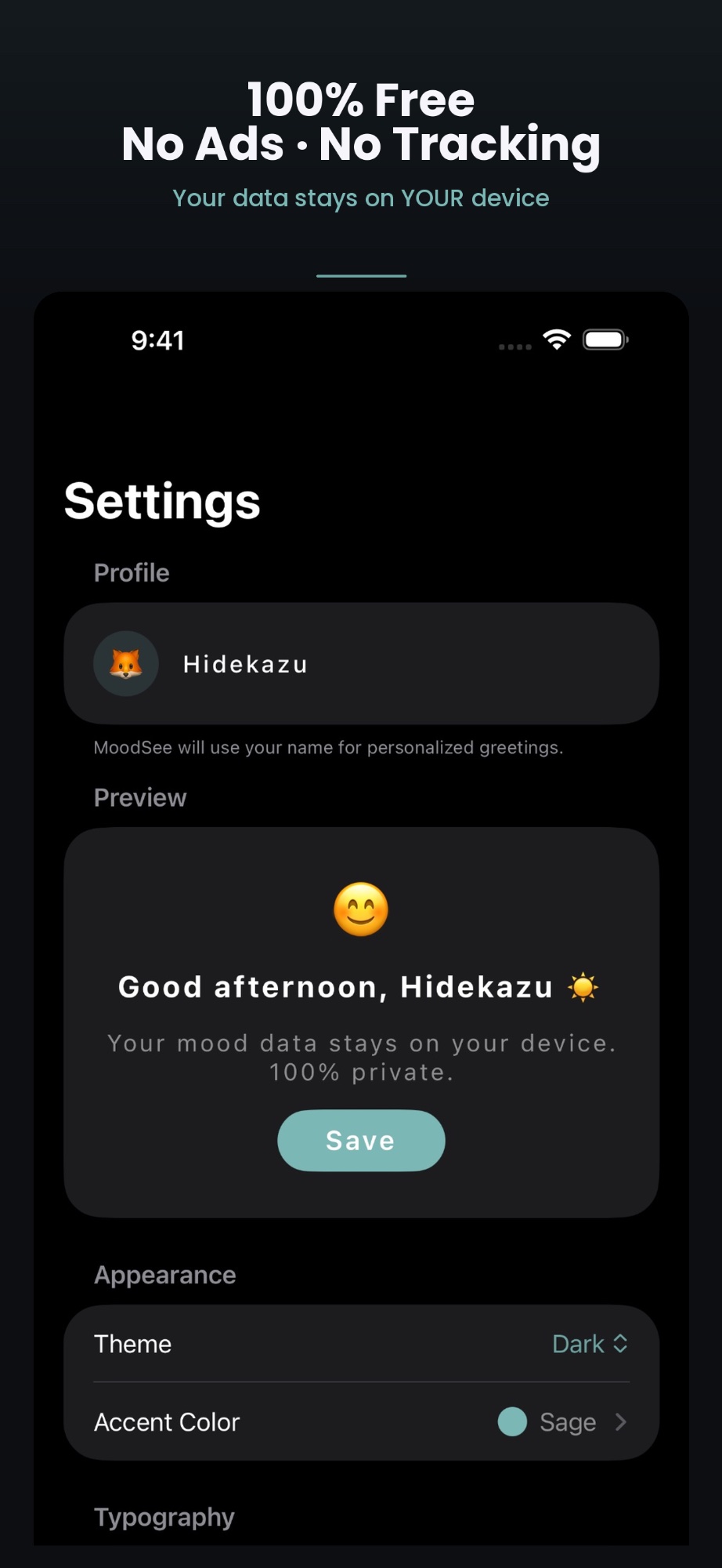 MoodSee privacy and free